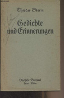 Gedichte Und Erinnerungen - "Deutsche Bücherei" - Storm Theodor - 1940 - Sonstige & Ohne Zuordnung