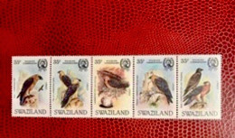 SWAZILAND WWF 1983 5v Neuf MNH ** Mi 324 / 428 Pájaro Bird Pássaro Vogel Ucello Oiseau - Unused Stamps