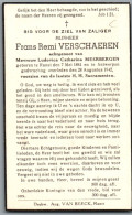 Bidprentje Ranst - Verschaeren Frans Remi (1884-1942) - Images Religieuses