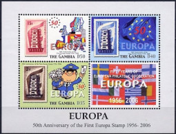 Europa 50 Ans 2005 Gambie - Gambia Y&T N°BF645 - Michel N°B(?) *** - European Ideas