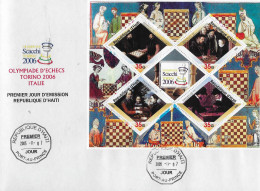 2x Chess FDC Torino Olympiad 2006 Old Chess Scenes - Schach