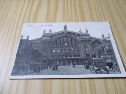 CPA Paris (75).La Gare Du Nord - Carte Animée. - Pariser Métro, Bahnhöfe