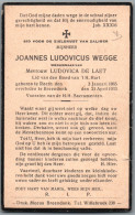 Bidprentje Reet - Wegge Joannes Ludovicus (1865-1933) - Images Religieuses