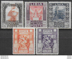 1931 Libia Pittorica E Sibilla MNH Sassone N. 103/107 - Other & Unclassified