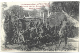 COTE D'IVOIRE - Colonies Françaises - Réunion De Guerriers Gouros à FAVERA - Ivory Coast
