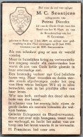 Bidprentje Retie - Seuntjens M.C. (1864-1943) Hoekplooi - Devotion Images