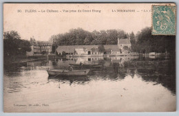 (61) 1076, Flers, Levasseur Lib-édit 30, Le Château, Vue Prise Du Grand Etang - Flers