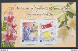 2006 Singapore , 25° Anniversario Tra Santa Sede E Singapore , Emissione Congiu - Joint Issues