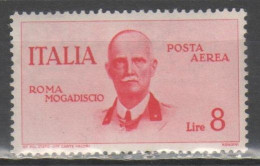 ITALIA 1934 - Volo Roma-Mogadiscio P.a. L. 8 * - Airmail