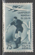 ITALIA 1934 - Calcio P.a. C. 75 * - Poste Aérienne