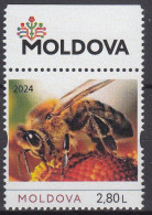MOLDOVA 2024 Apiculture.World Bees Day.personalized Stamp.MNH - Honeybees