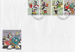 Chess  FDC Disney  Mickey Mouse Minnie Donald Duck Dagobert - Echecs