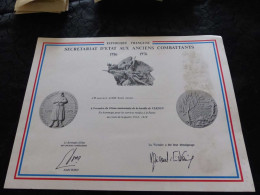 VP-240,  Hommage, 60eme Anniversaire De La Bataille De Verdun, 1916-1976 - Documents