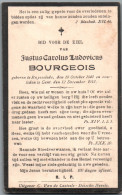 Bidprentje Ruiselede - Bourgeois Justus Carolus Ludovicus (1840-1913) - Devotion Images