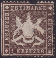 Wurttemberg 1861 Sc 23a Mi 16yb Used Faulty Damaged Top & Perfs - Used