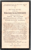 Bidprentje St-Niklaas - Bouweraerts Wivina Joanna Carolina (1890-1921) - Devotieprenten