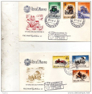 1962 SAN MARINO 5 LETTERE STORIA DELL'AUTOMOBILE - FDC