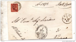 1883  LETTERA CON ANNULLO CREMA CREMONA - Storia Postale