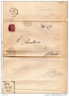 1889  LETTERA CON ANNULLO CASALE SUL SILE TREVISO  + MEOLO - Poststempel