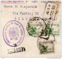 1937  FRONTESPIZIO + CENSURA MILITARE - Briefe U. Dokumente