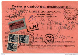 1947  LETTERA CON ANNULLO  PADOVA - 1946-60: Poststempel