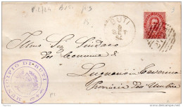 1884  LETTERA CON ANNULLO  BUTI PISA - Poststempel