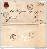 1887  LETTERA CON ANNULLO  CORNEDO  VICENZA - Marcofilie