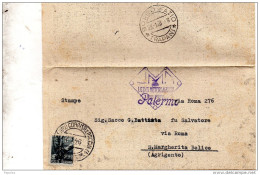1946  - LETTERA AFFRANCATA CON  N°546 ANNULLO BORGO FAZIO TRAPANI - 1946-60: Poststempel