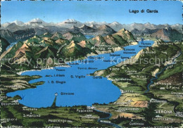 71944563 Lago Di Garda Panoramakarte Firenze - Altri & Non Classificati