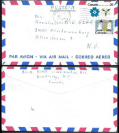 Canada Kimberley BC Cover Mailed To Austria 1970. EXPO-70 Stamp - Briefe U. Dokumente