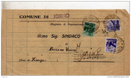 1948 LETTERA CON ANNULLO  ROSSANO VENETO VICENZA - 1946-60: Poststempel
