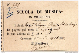 1901 SCUOLA DI MUSICA IN CRESPINO - Italie