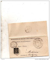 1892 LETTERA  CON ANNULLO  CERDA  OZZANO  NELL'EMILIA BOLOGNA + MEDICINA - Poststempel