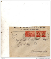 1921 LETTERA ESPRESSO CON ANNULLO AMBULANTE ROMA - FIRENZE DENT. SPOSTATA - Express Mail