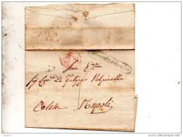 LETTERA CON ANNULLO MANFREDONIA  IN CORSIVO - ...-1850 Préphilatélie