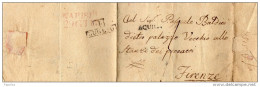 1818 LETTERA CON ANNULLO AQUILA - 1. ...-1850 Vorphilatelie