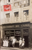 Chalon Sur Saône - Carte Photo - Façade Restaurant Des Cygnes JACQUET - 1909 - Chalon Sur Saone