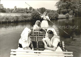 71944509 Spreewald Bootspartie Spreewaldtrachtenmaedchen Bischdorf - Sonstige & Ohne Zuordnung