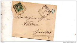 1900  LETTERA CON ANNULLO GUBBIO - Poststempel
