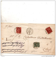 1892  LETTERA CON ANNULLO MONTAGNANA PADOVA - Marcophilie