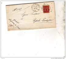 1892  LETTERA CON ANNULLO MONTAGNANA PADOVA - Poststempel