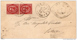 1895  LETTERA CON ANNULLO BAGNOREA VITERBO - Poststempel