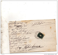 1890  LETTERA CON ANNULLO MONTAGNANA PADOVA - Poststempel