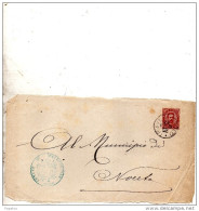 1892 FRONTESPIZIO CON ANNULLO TRAVERSETOLO PARMA - Marcophilie