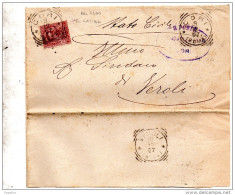 1897  LETTERA CON ANNULLO CORI ROMA - Poststempel