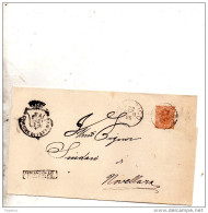 1895   LETTERA CON ANNULLO FABBRICO  REGGIO EMILIA - Poststempel