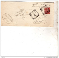 1894   LETTERA CON ANNULLO CEPRANO ROMA - ORA FROSINONE - Poststempel