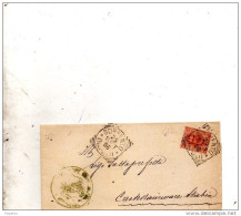 1896   LETTERA CON ANNULLO SORRENTO NAPOLI - Marcophilie