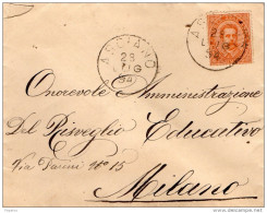1894   LETTERA CON ANNULLO ASCIANO SIENA - Poststempel