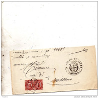 1889   LETTERA CON ANNULLO PARMA - Marcophilie